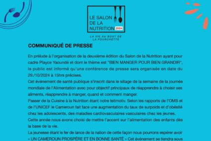 « Manger sain, grandir fort : le cri d’alarme lancé à travers le Salon de la Nutrition »